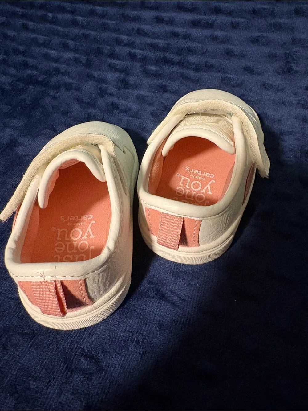2 Pack-White & Pink Floral Baby Shoes size 3
